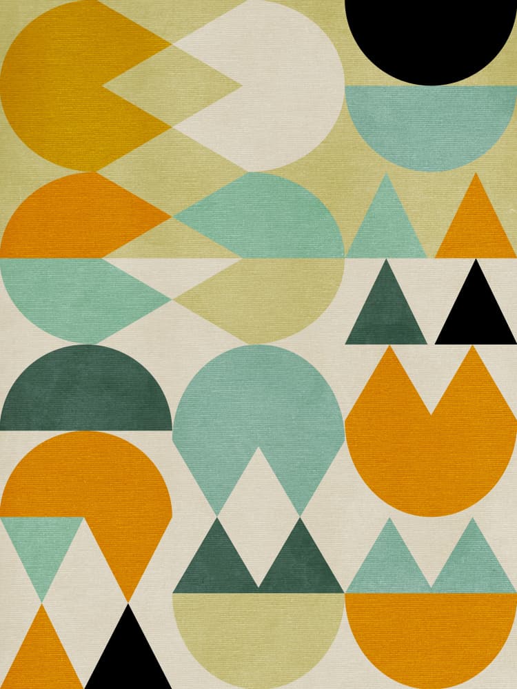 Rainbow Plus Shapes5 by Ana Rut Bre — canvas wall art