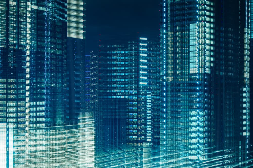 City Night Glow by Sasaki Makoto — canvas wall art