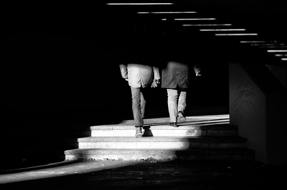 Urban Stairway Ascent by Jürgen Hartlieb — canvas wall art