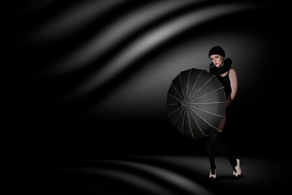 Elegant Woman Umbrella by Christine von Diepenbroek — canvas wall art