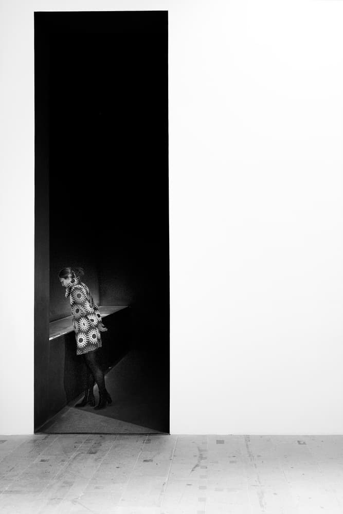Elegant Figure In Darkness by Enrico Facchetti — canvas wall art