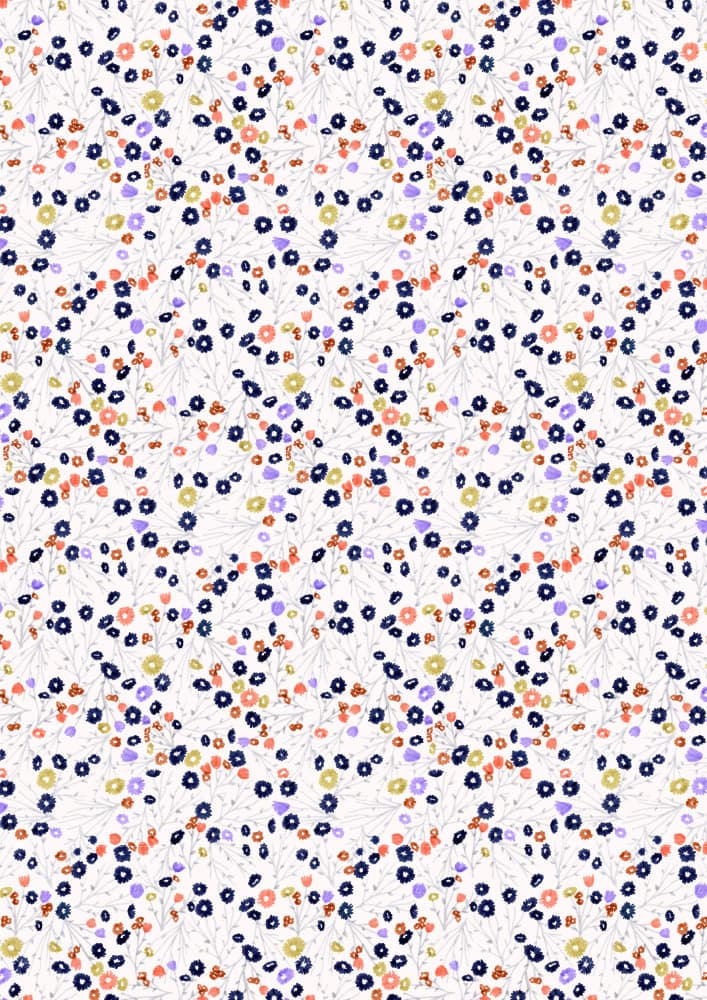 Delicate Floral Scatter by Julie Lesouef — canvas wall art