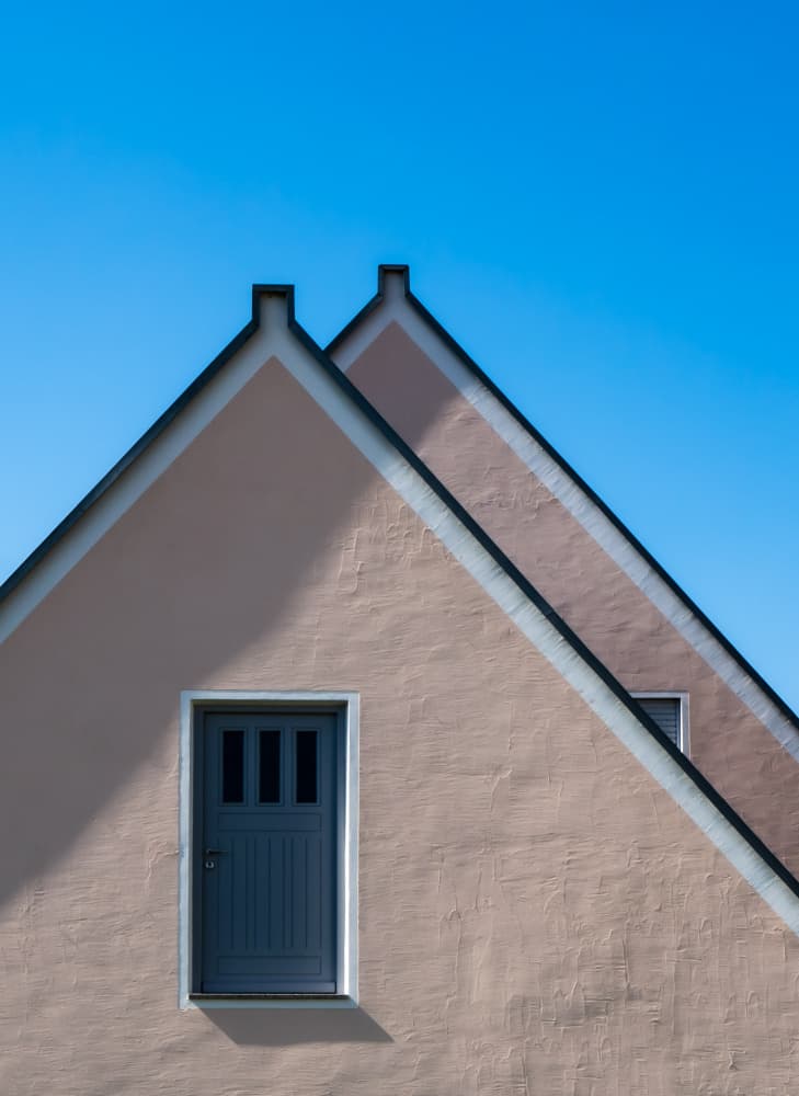 Minimalist Gable Houses by Markus Auerbach — canvas wall art