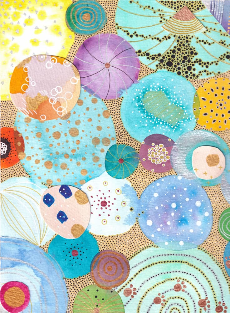 Vibrant Organic Shapes by Camille Contini — canvas wall art