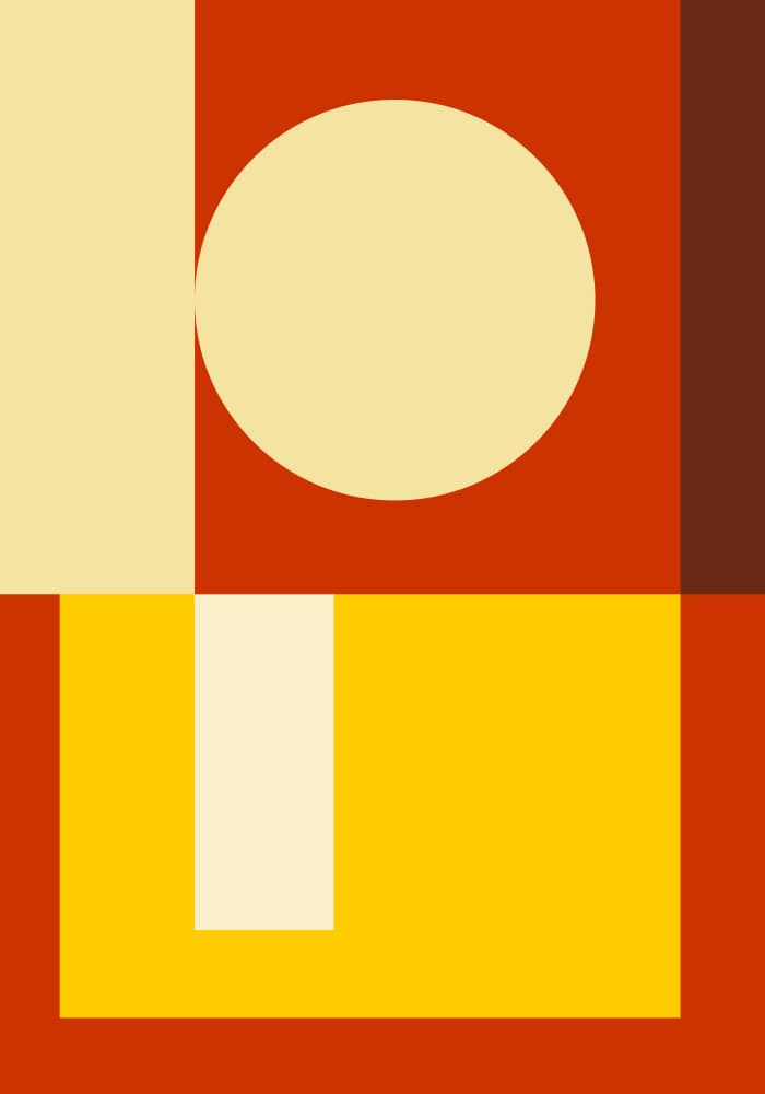 Color Block Geometry by Nilesh Kulkarni — canvas wall art
