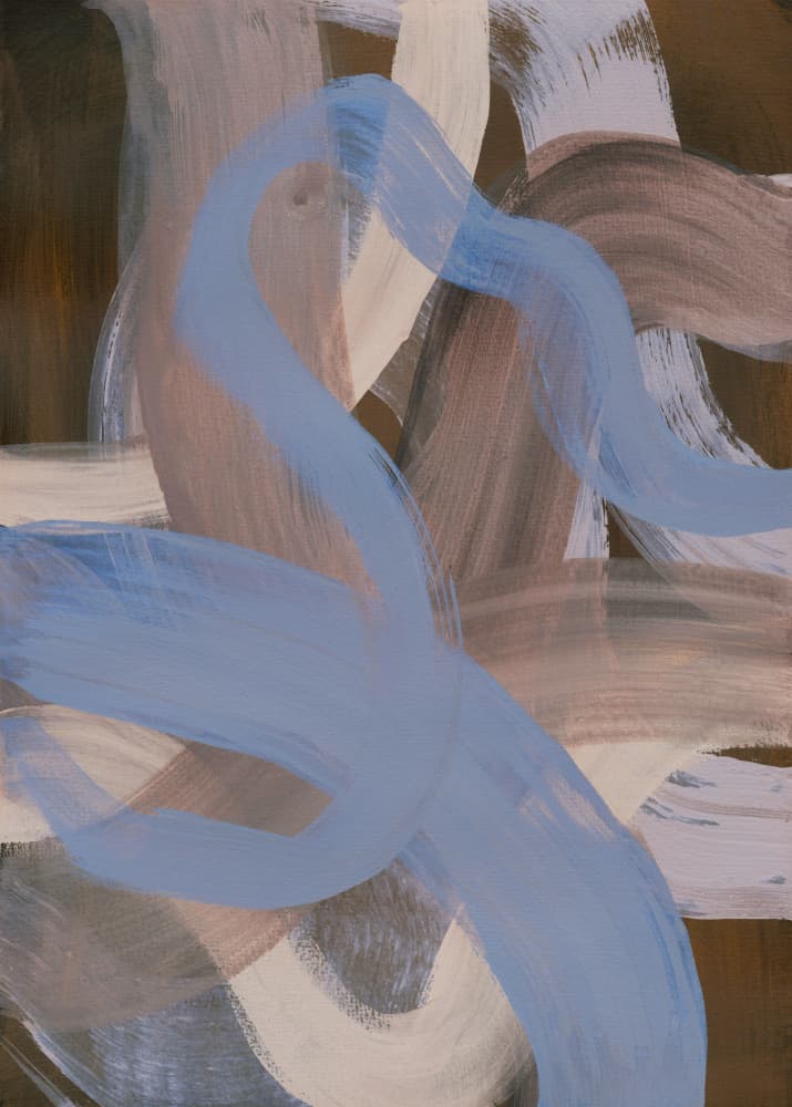 Abstract Brush Strokes 124X by Mareike Böhmer — canvas wall art
