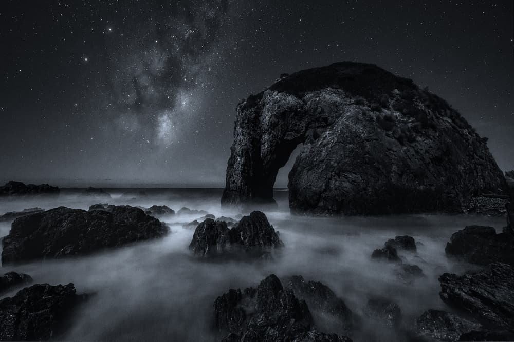 Milky Way Sea Arch Night by Jingshu Zhu — canvas wall art
