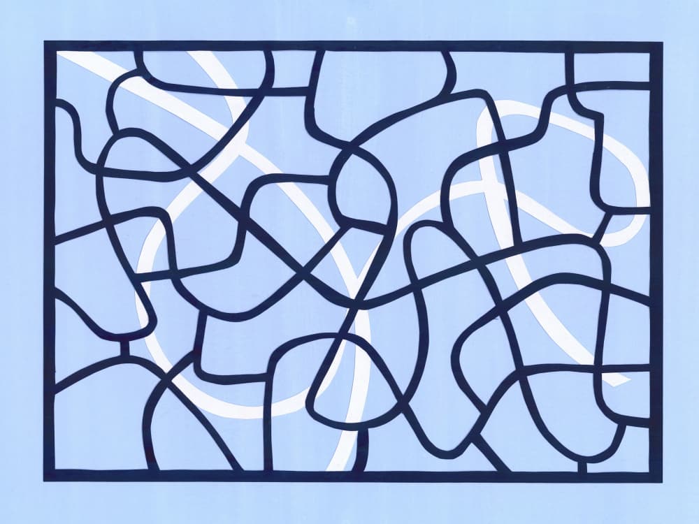 Serene Flowing Lines by Isabelle Brent — canvas wall art
