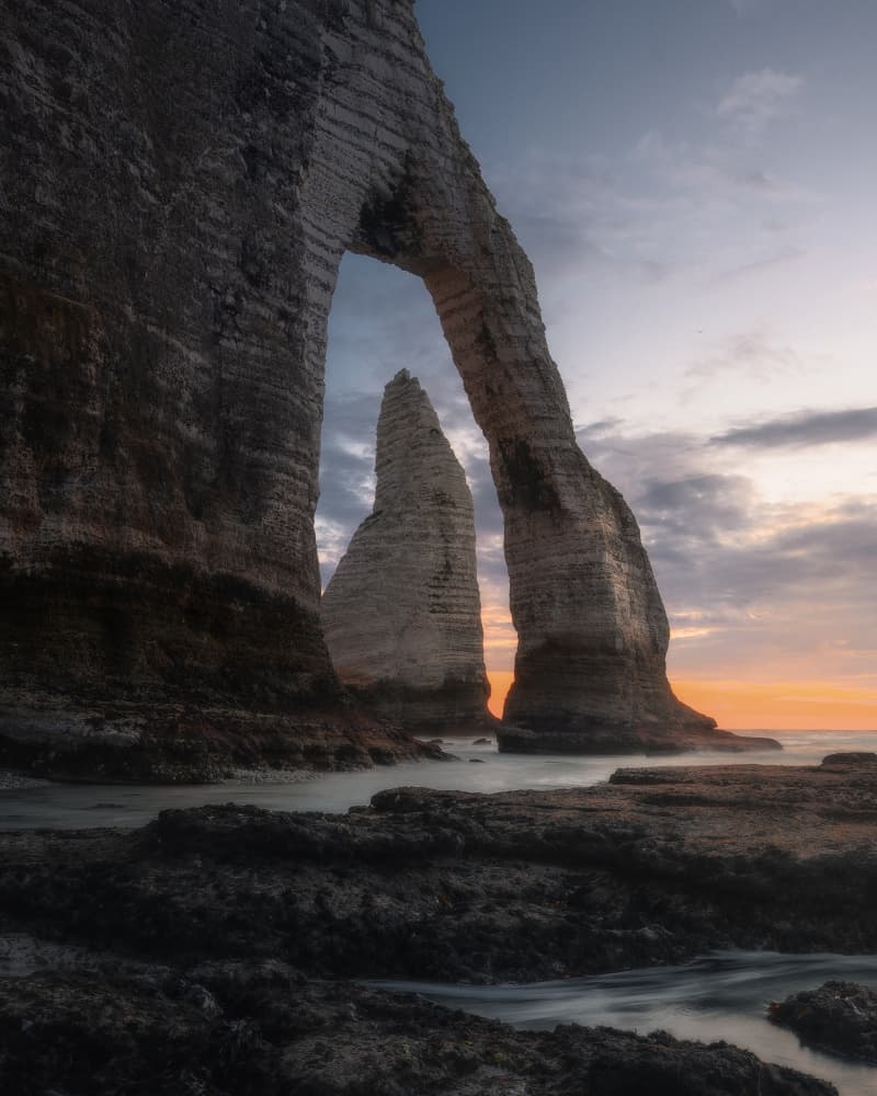 Ocean Archway Dawn by Nicholas — canvas wall art