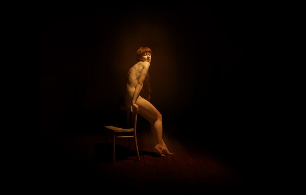 Dramatic Nude Figure by Yaroslav Vasiliev-Apostol — canvas wall art