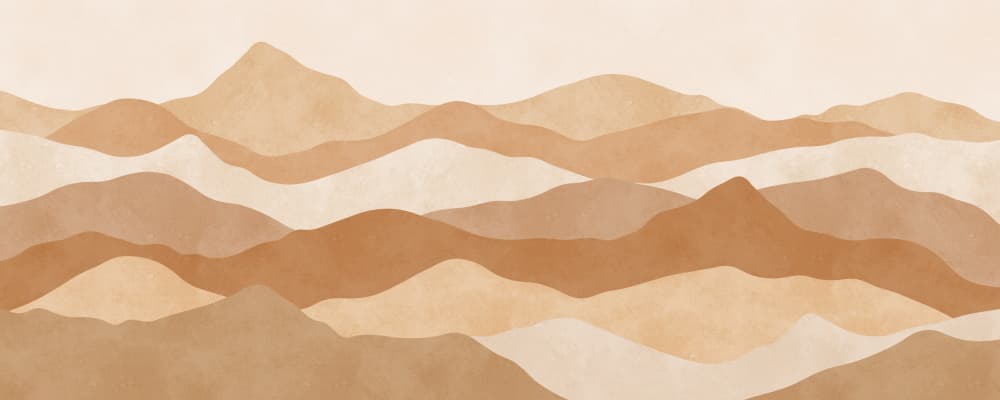 Layered Desert Mountains by Vitor Costa — canvas wall art
