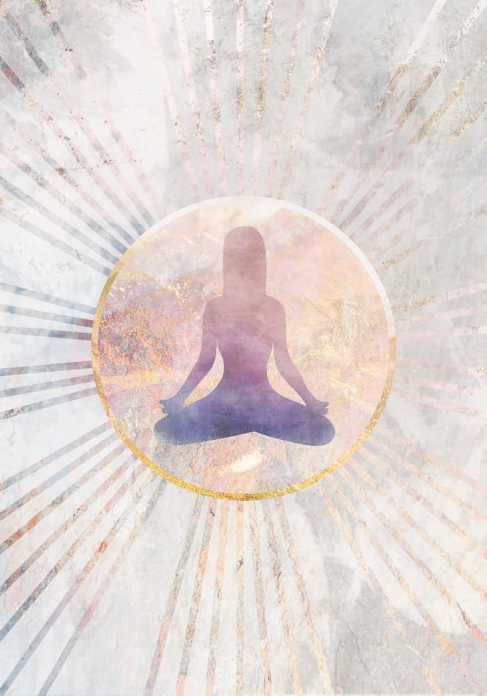 Ethereal Meditation Glow by Sarah Manovski — canvas wall art