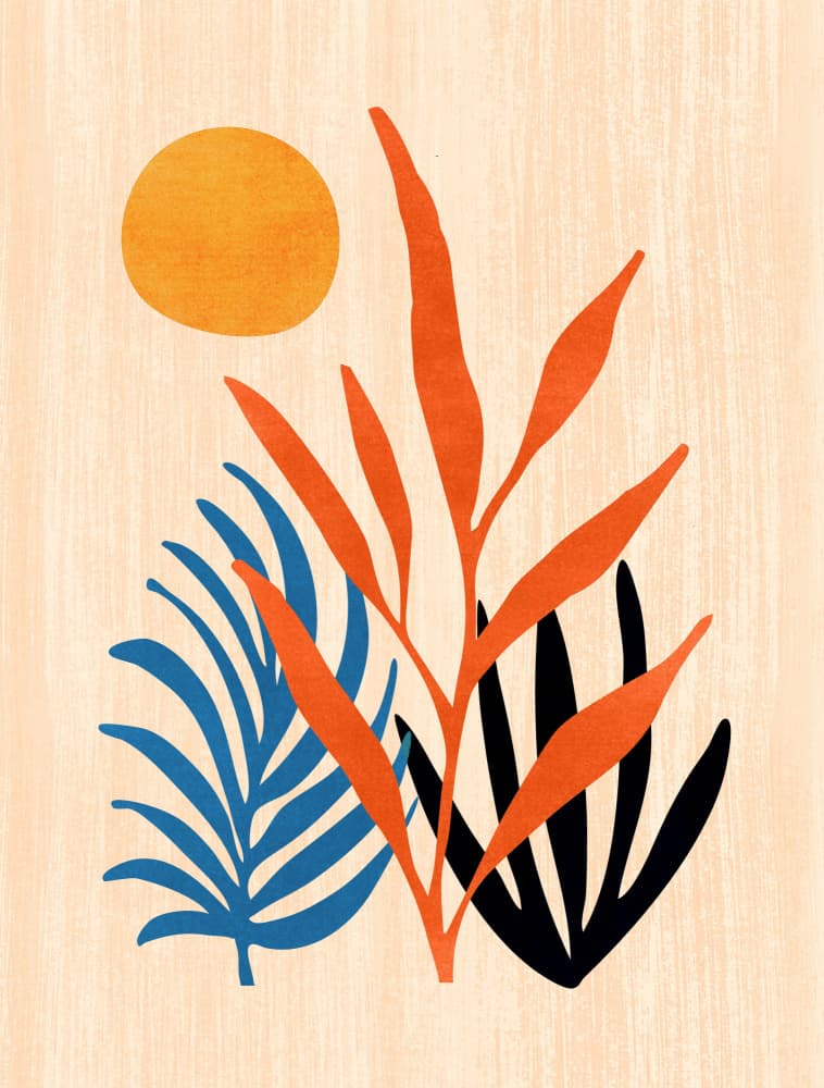 Abstract Summer Sunset by Kristian Gallagher — canvas wall art