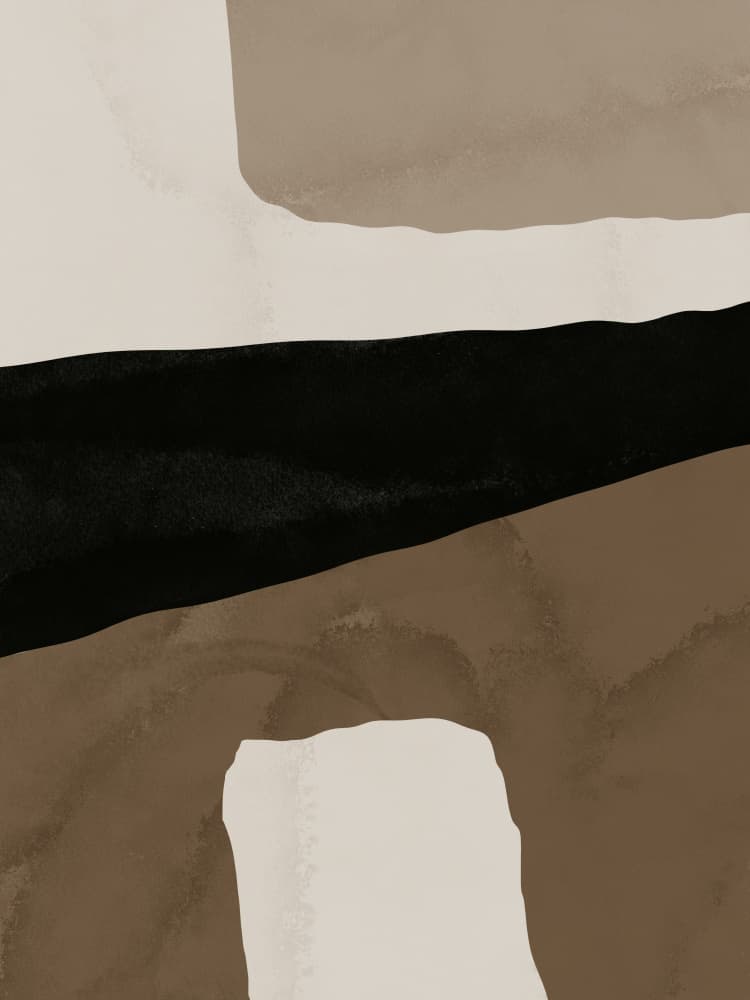 Earthy Abstract Shapes by Little Dean — canvas wall art