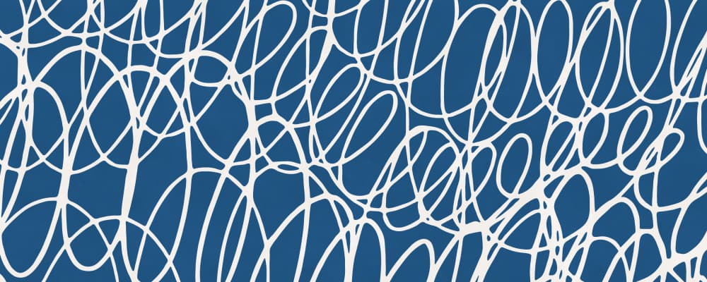 Abstract Looping Lines by Vitor Costa — canvas wall art