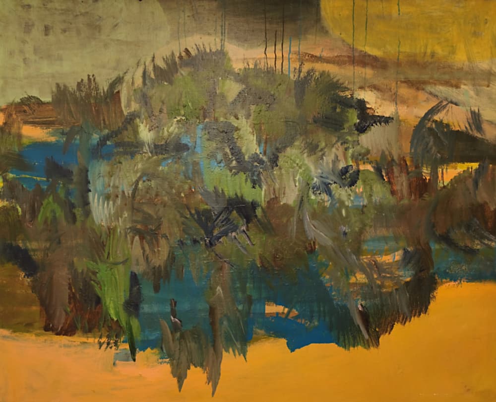 Flowing Abstract Landscape by Joackim Schou Dahle — canvas wall art
