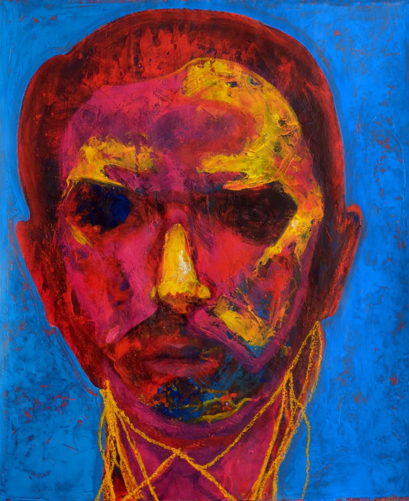 Intense Colorful Portrait by Joshua Hoskins — canvas wall art