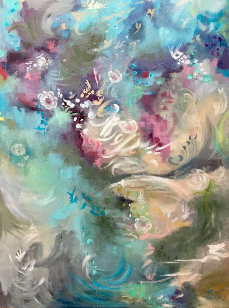 Ethereal Floral Flow by Alexandra Higgins — canvas wall art