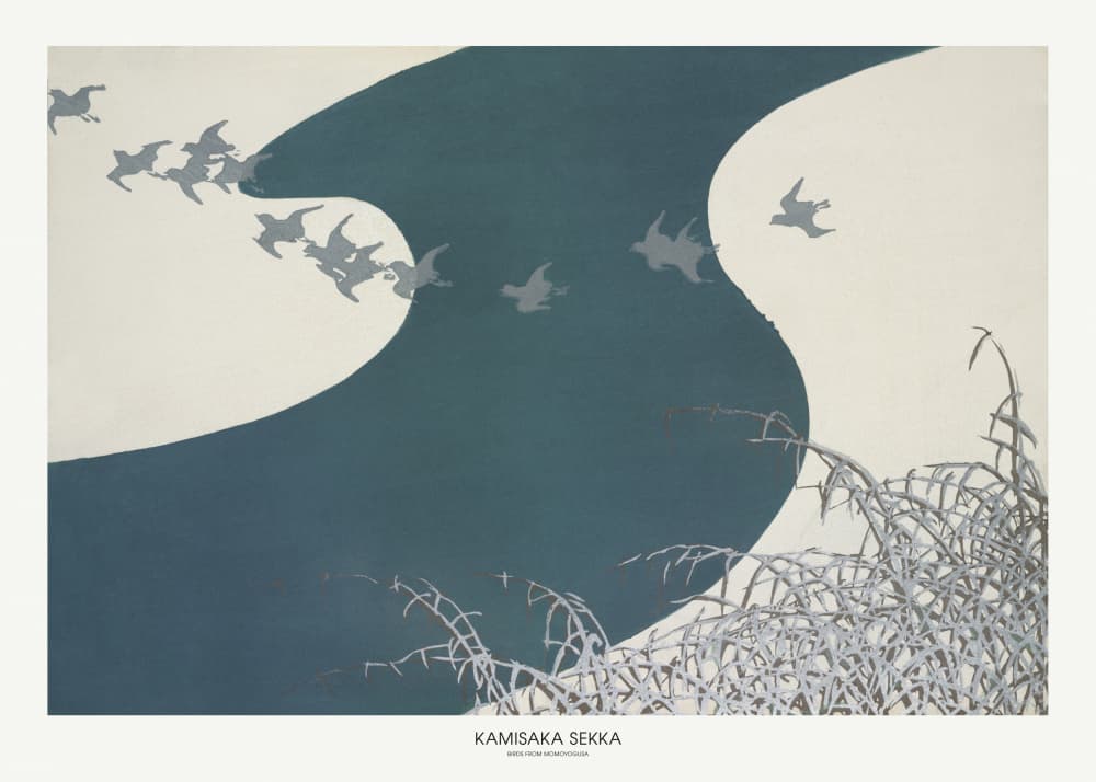 Birds From Momoyogusa by Kamisaka Sekka — canvas wall art