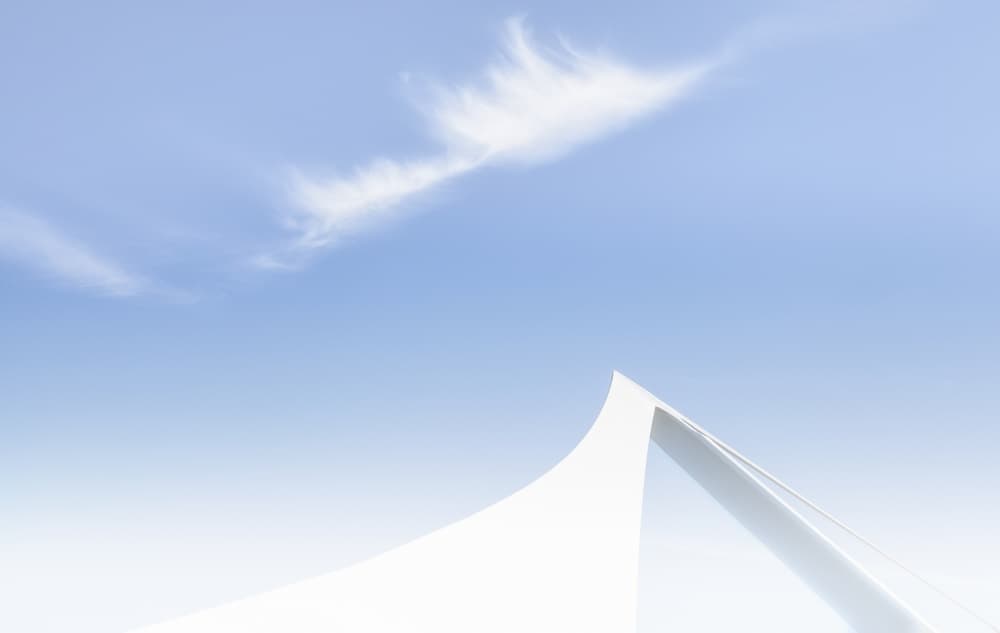 Minimalist Sky Architecture by Harry Verschelden — canvas wall art