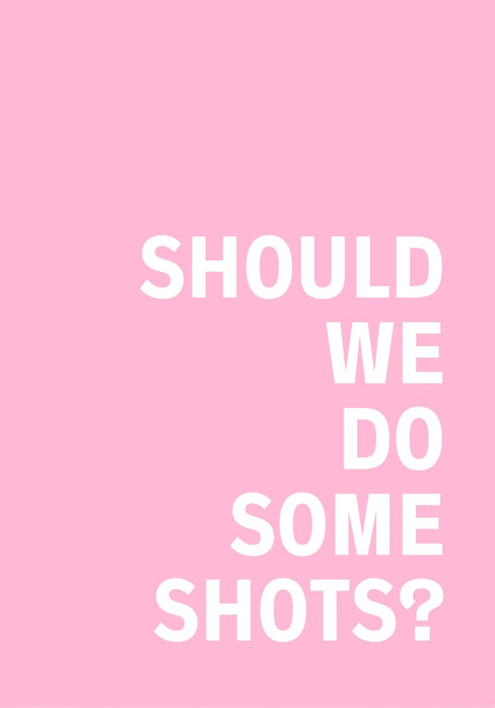 Pink Party Quote by Athene Fritsch — canvas wall art
