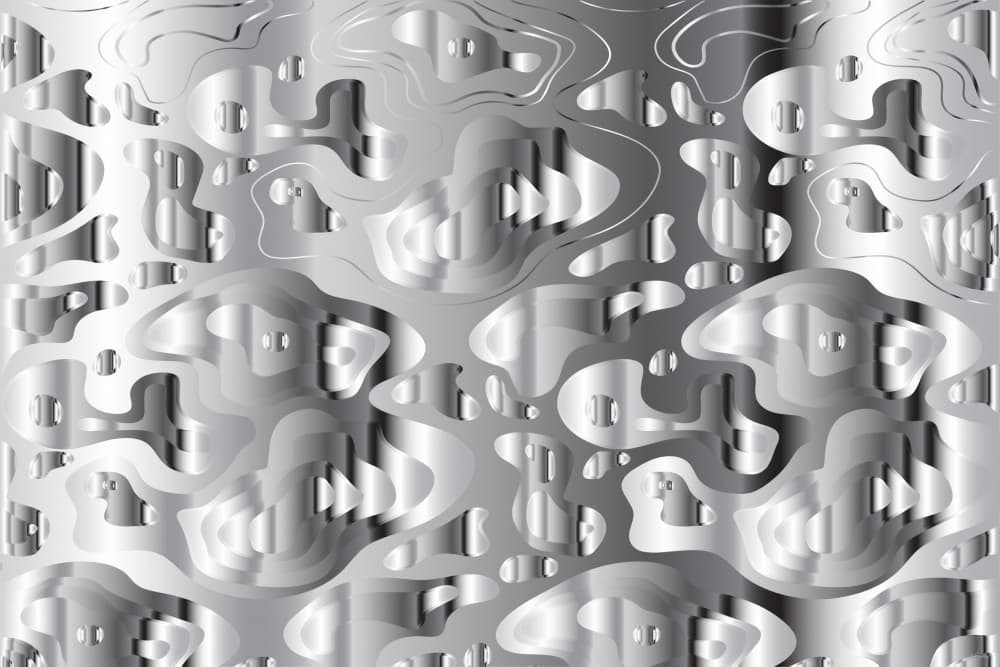 Liquid Silver Abstract by Sue Skellern — canvas wall art