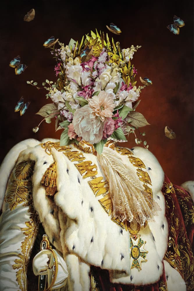 Regal Floral Crown by Sue Skellern — canvas wall art