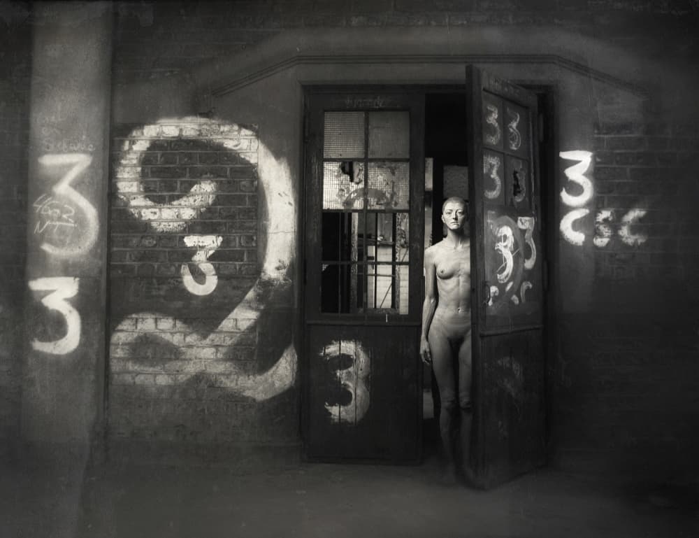Urban Nude Doorway by Holger Droste — canvas wall art