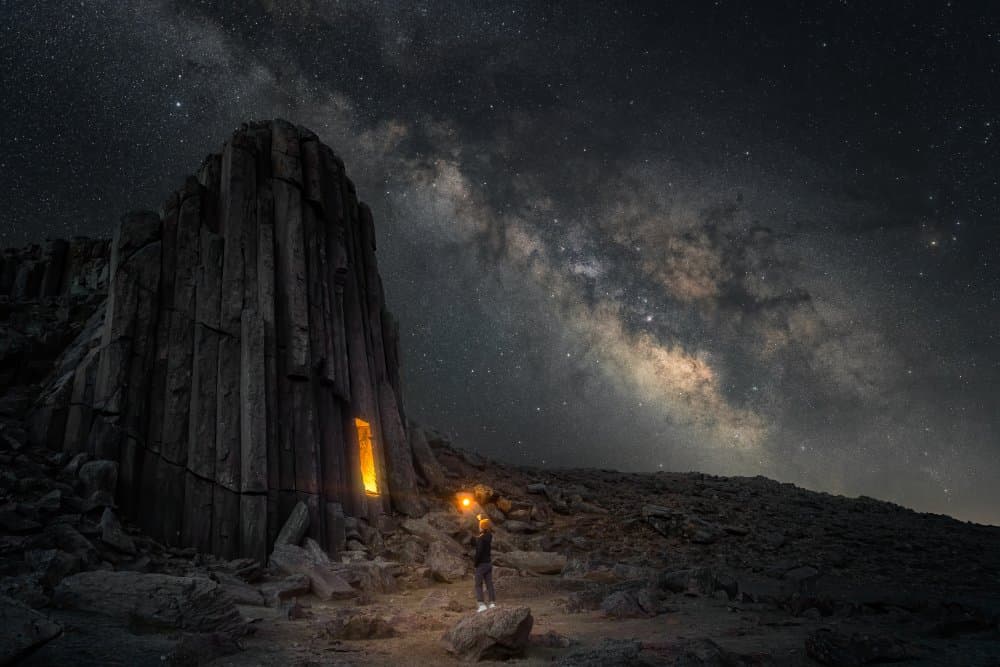 Milky Way Stone Glow by Yuan Cui — canvas wall art