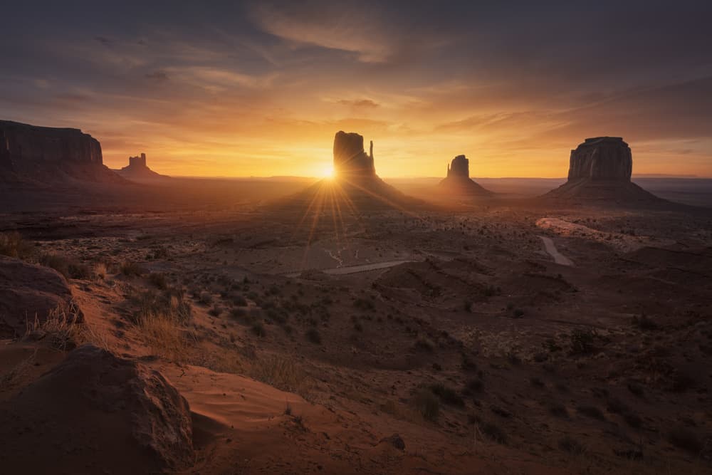 Monument Valley Sunset Glow by Juan Pablo de Miguel — canvas wall art