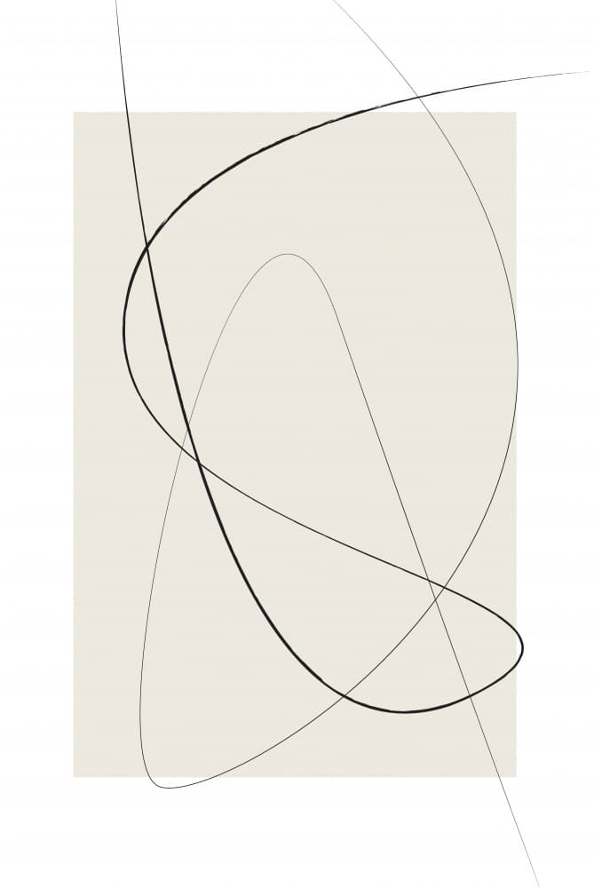 Abstract Flowing Lines by Oju Design — canvas wall art