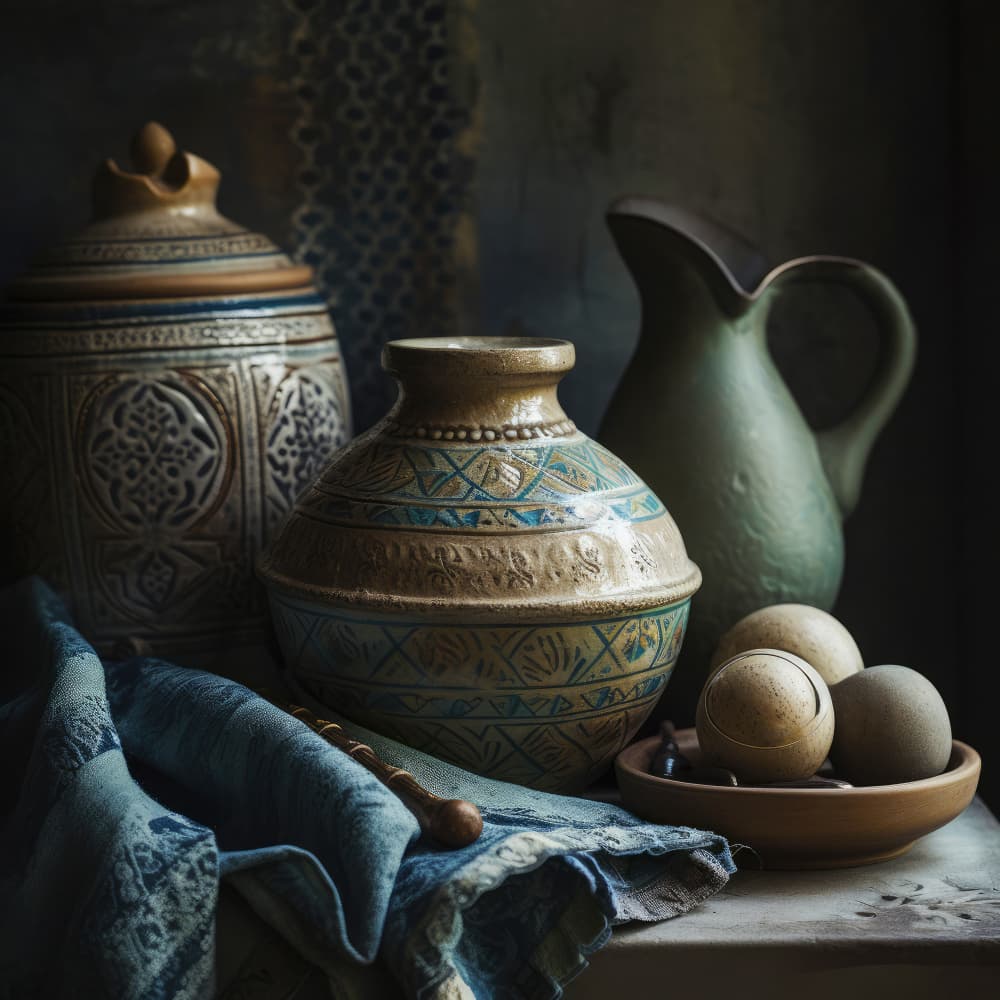 Timeless Pottery Still by Treechild — canvas wall art