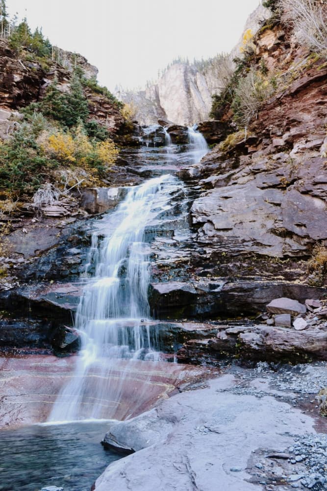 Cascading Mountain Waterfall by Del Mundo Imagery — canvas wall art