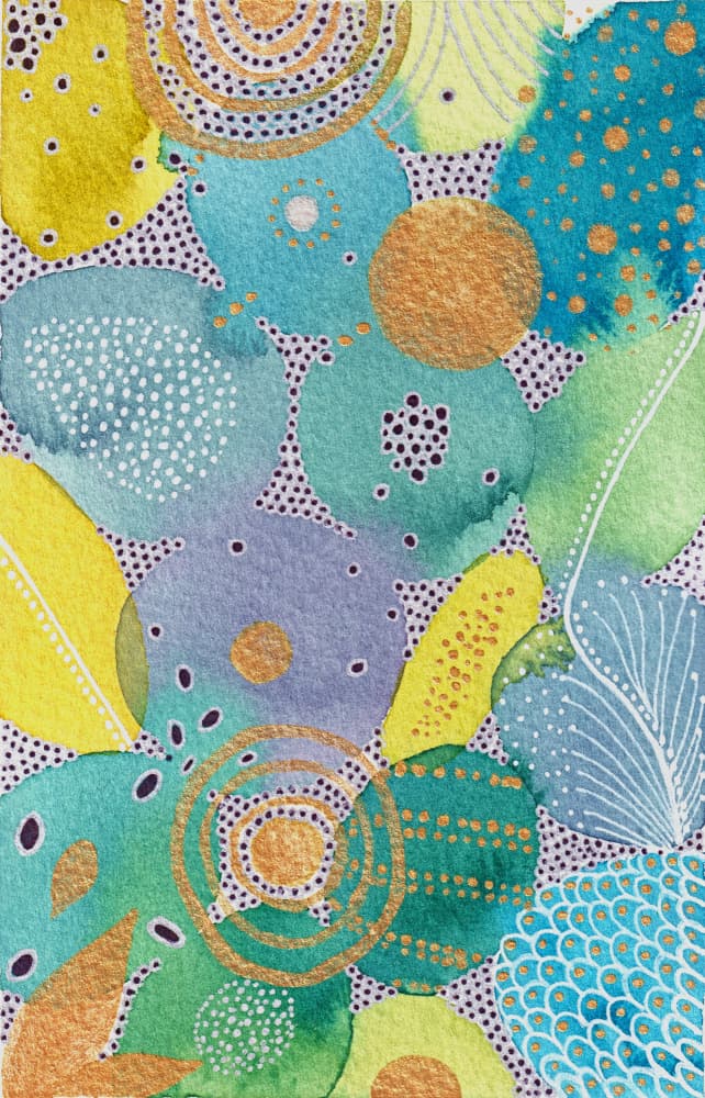 Vibrant Organic Shapes by Camille Contini — canvas wall art