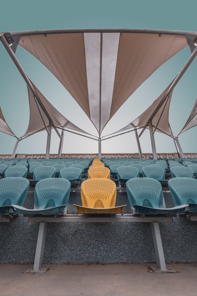Modern Stadium Seating by hishamtwhed — canvas wall art