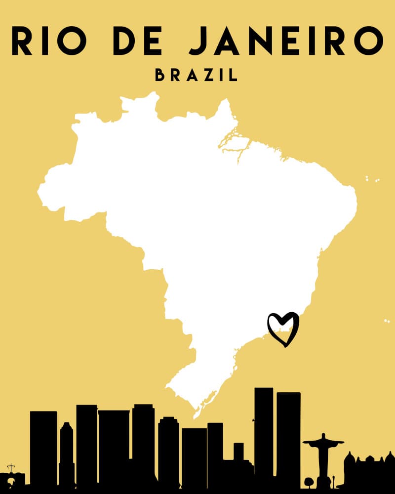 Love Rio De Janeiro Brazil by Emiliano Deificus — canvas wall art