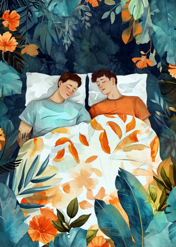 Peaceful Jungle Slumber by Justyna Jaszke — canvas wall art