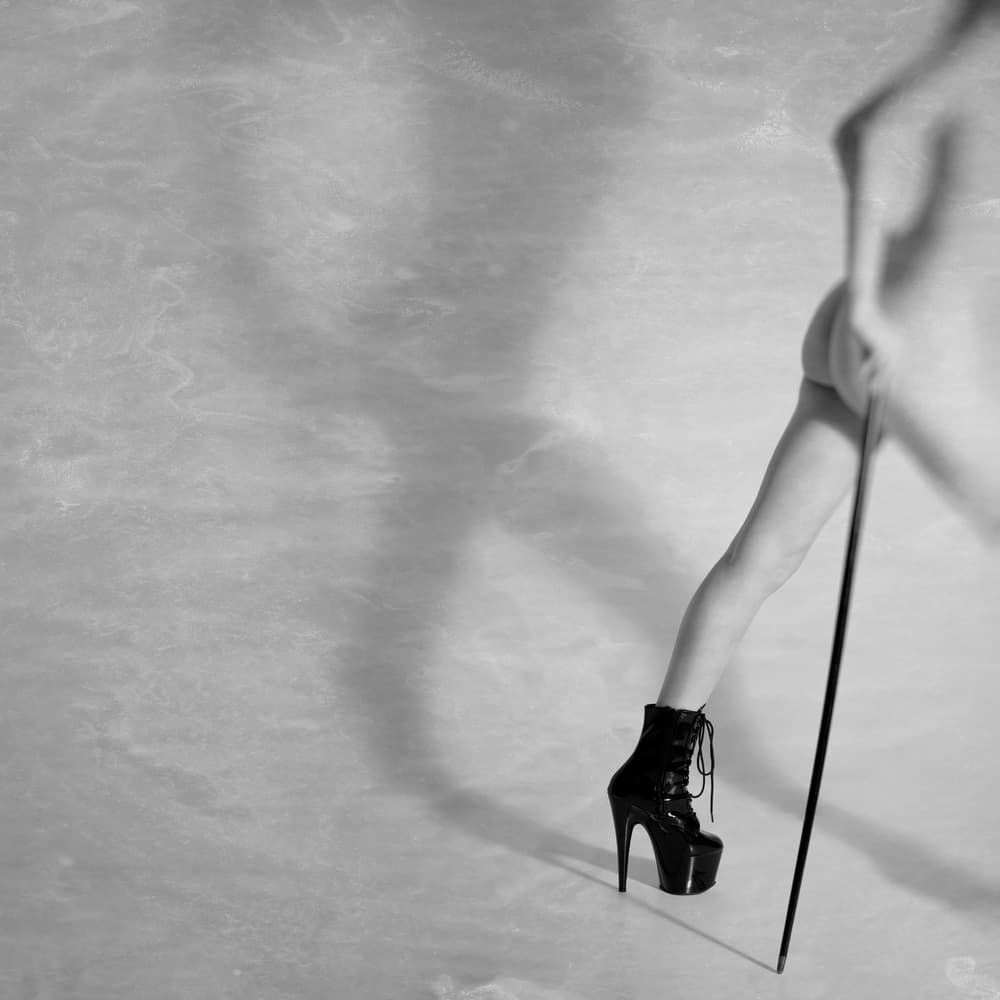 Sensual Boot and Cane by Mel Brackstone — canvas wall art