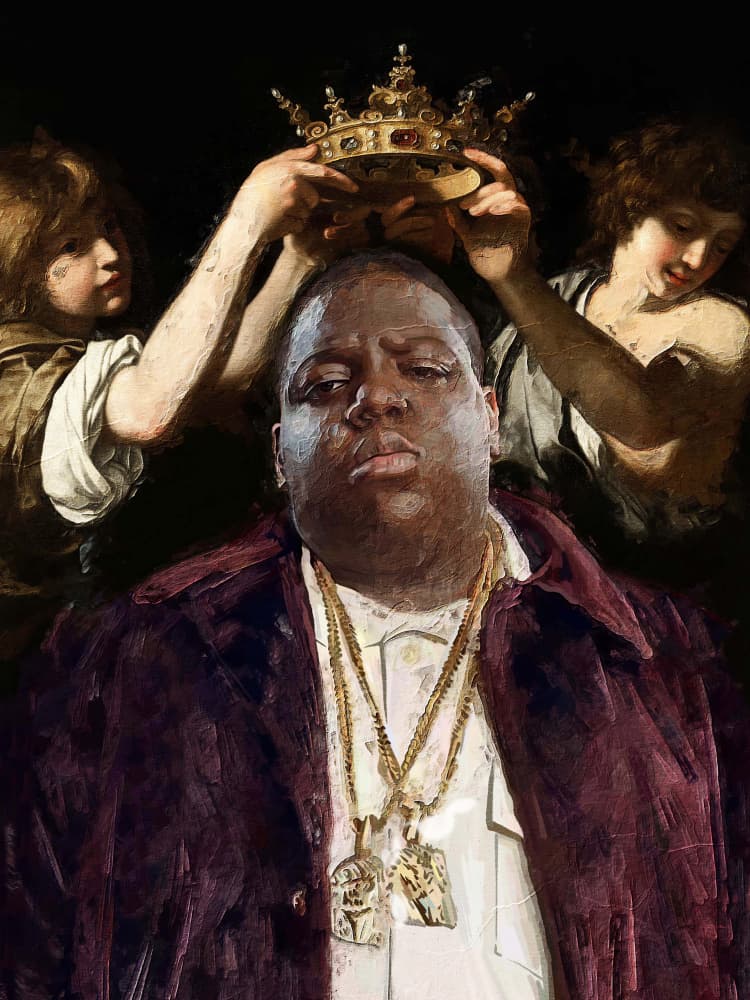 Biggie King by Dikhotomy — canvas wall art