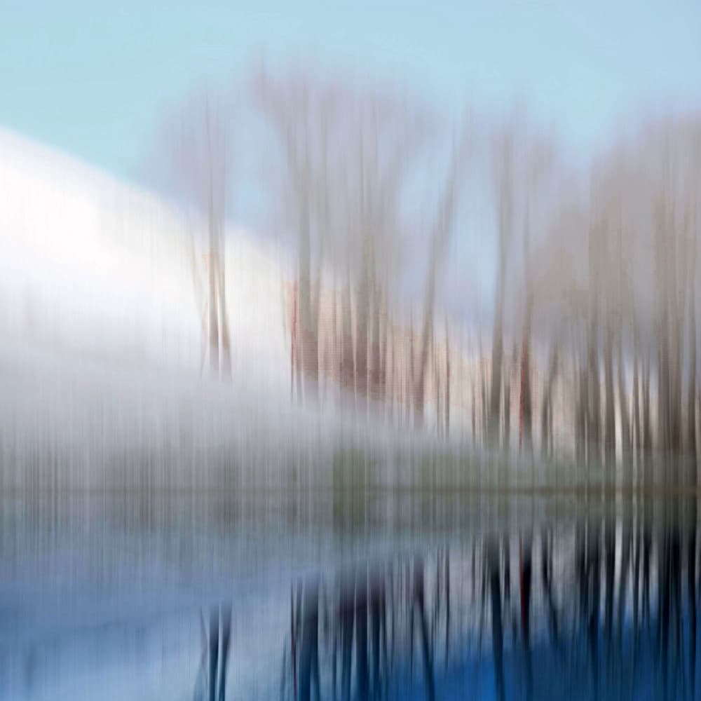 Abstract Lake Reflections by Raffaele Corte — canvas wall art