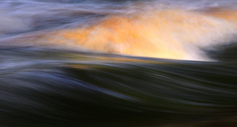 Flowing Golden Light by Ylva Sjögren — canvas wall art