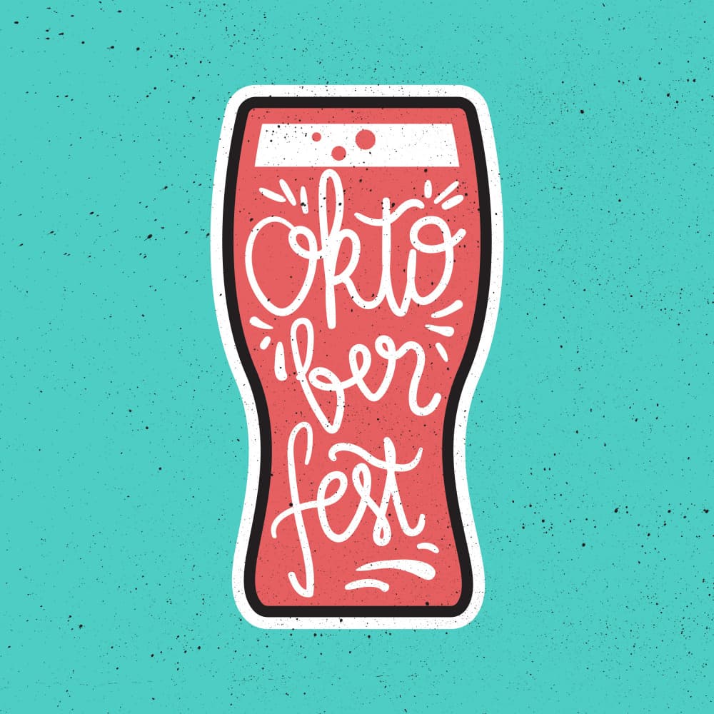 Oktoberfest Beer Glass by Marika Barsrsind — canvas wall art