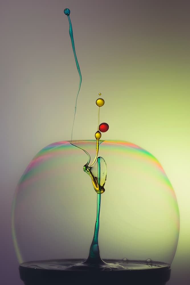 Vibrant Liquid Formation by António Carreira — canvas wall art