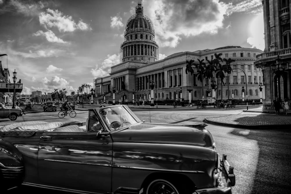 Havana Classic Capitol by Koji Morishige — canvas wall art