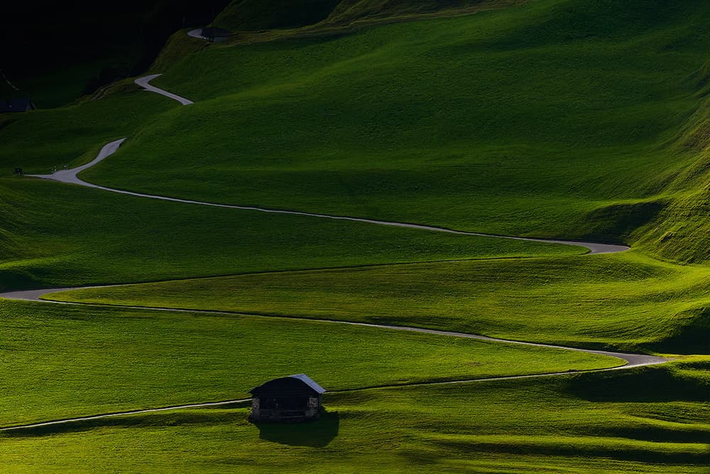 Winding Green Hills Road by Roberto Marini — canvas wall art