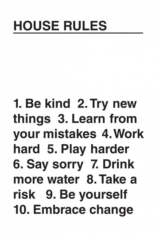 House Rules by Frankie Kerr-Dineen — canvas wall art