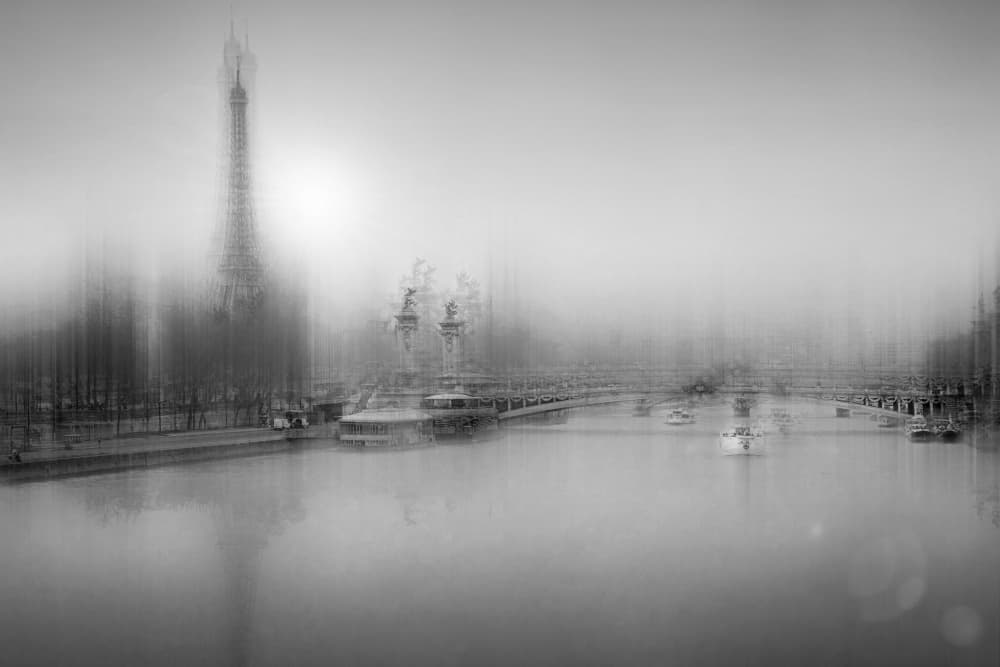 Eiffel Tower Dream by Roswitha Schleicher-Schwarz — canvas wall art