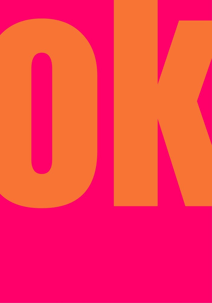 Bold OK Statement by Athene Fritsch — canvas wall art