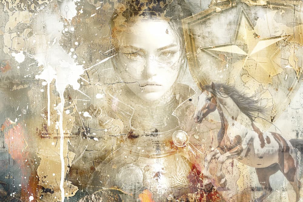 Ancient Warrior Spirit by Rafal Kulik — canvas wall art