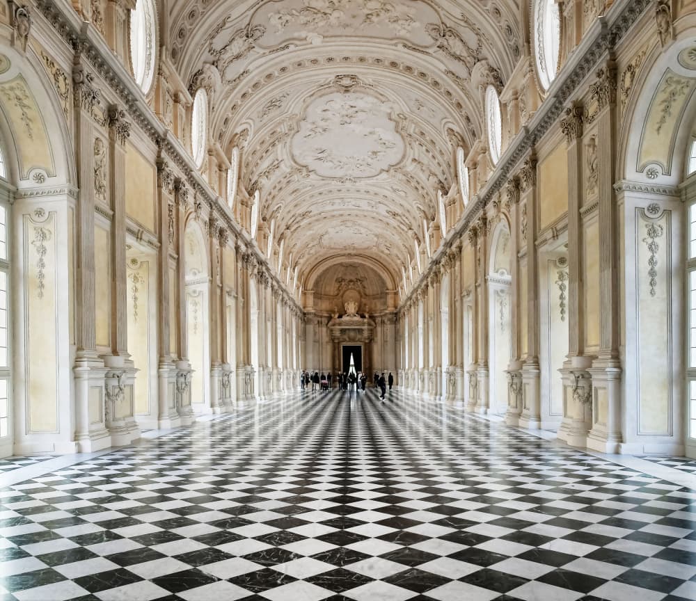 Grand Palace Hallway by Renate Reichert — canvas wall art